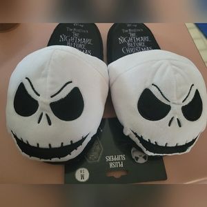 NWT Disney's The Nightmare Before Christmas Jack Skellington Plush Slippers